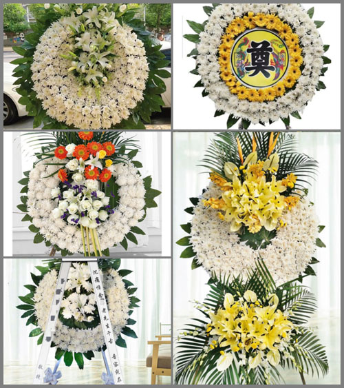山东青岛莱西市姜山镇洽疃村花圈速递